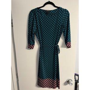 Patterned Midi Dress